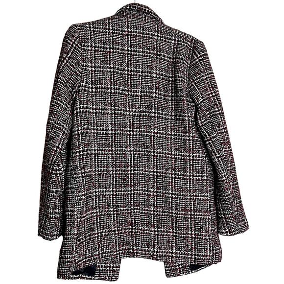 New Look Jacket Coat Blazer Women 2 Plaid lined Dark Academia Dressy Winter Fall - Picture 2 of 12